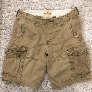 Tan hollister cargo shorts
